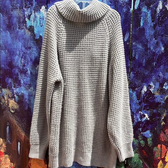 Cozy Gray Turtleneck Sweater - Picture 2 of 2